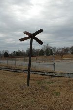 Rusty Crossbucks on the P&N Belmont Branch 